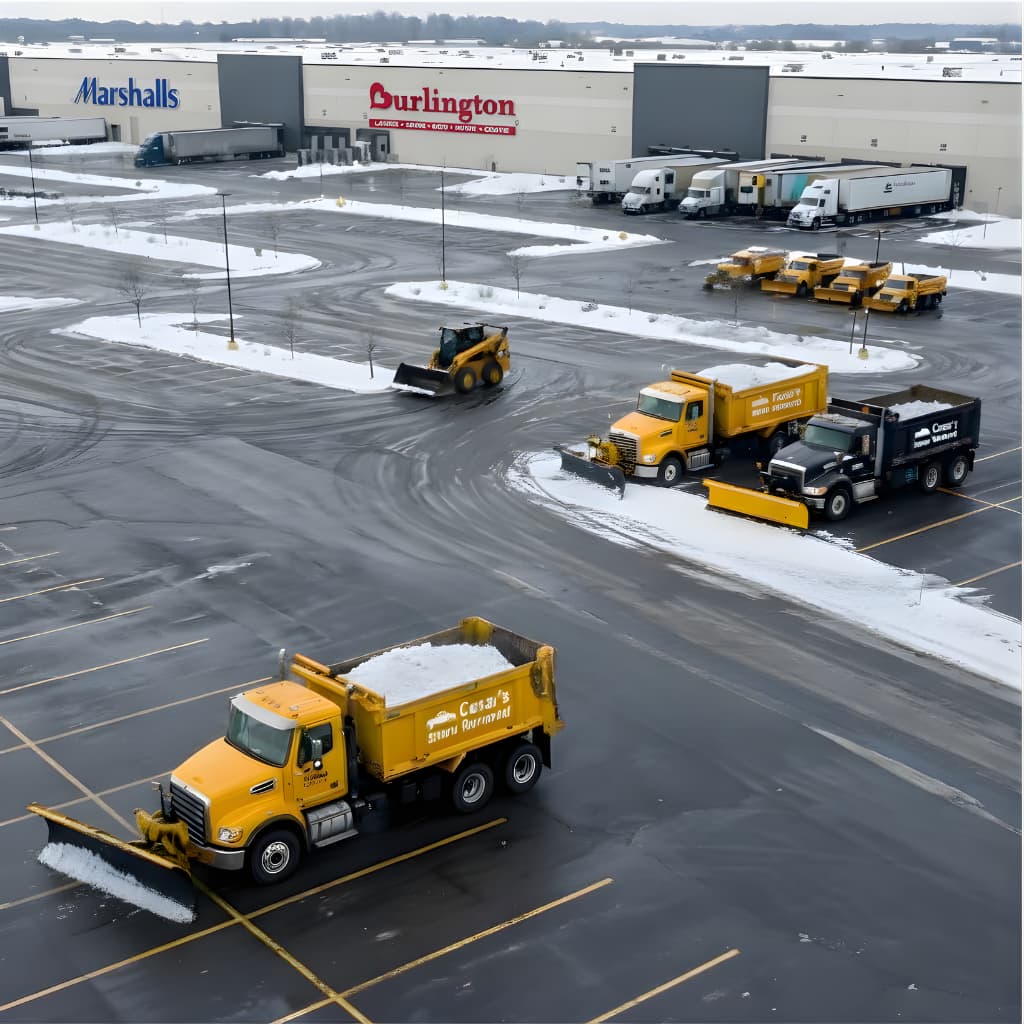 All Commercial Snow & Ice Management services in Arlington MA using heavy-duty salting and plowing trucks.
